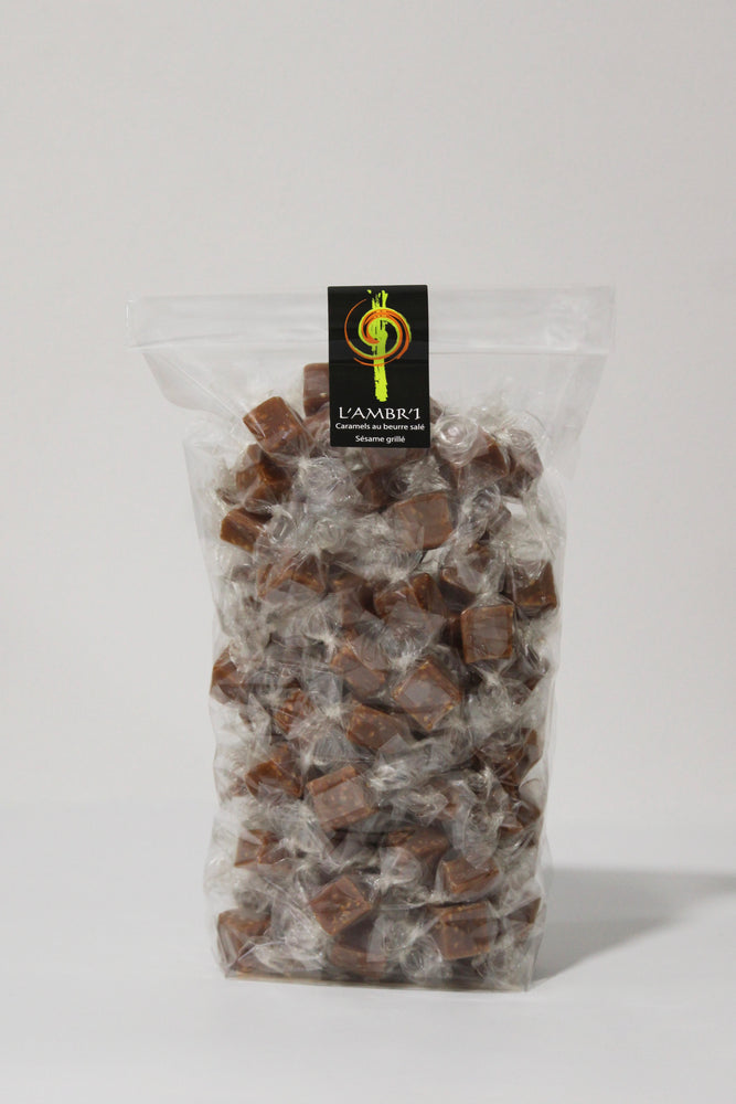 
                  
                    Sachet de bouchées de caramels au sésame - contenant 500g
                  
                