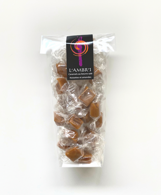 Caramels aux noisettes et amandes - 130g